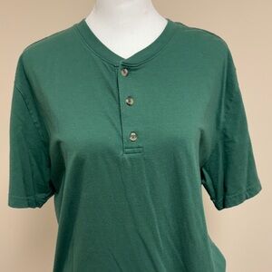 Fresh Clean Tees/Threads Green Button-Up T-Shirt